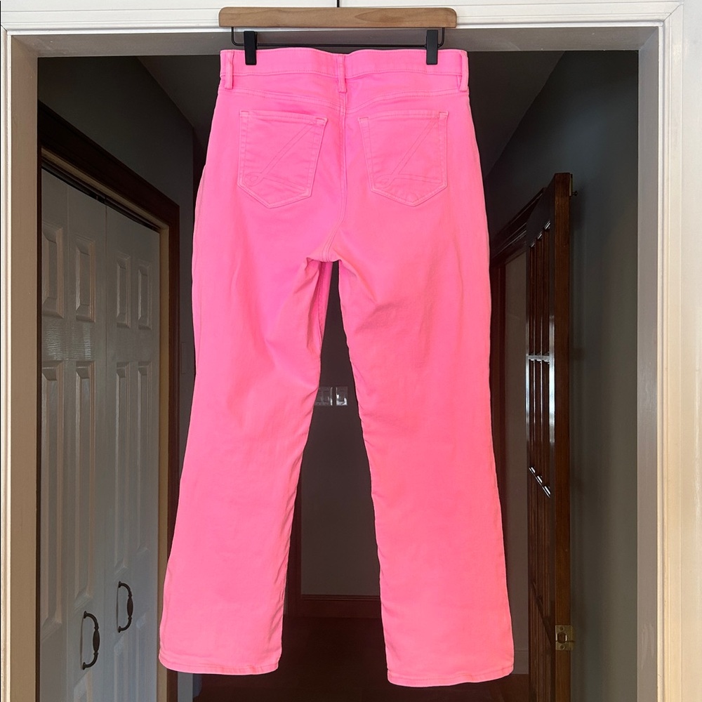 Lilly Pulitzer Cropped 27” Inseam Boot Leg Jeans Hot Bright Pink Sz 6 - Picture 5 of 6